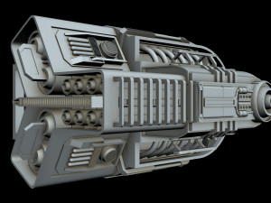 starship detail 3 Model 3D