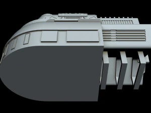 detalhe da nave estelar 3 Modelo 3D