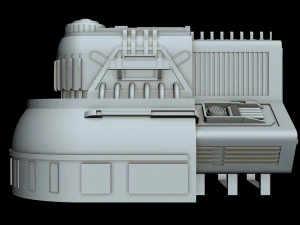 detalhe da nave estelar 3 Modelo 3D