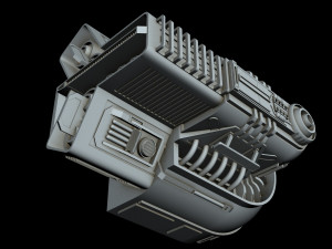 starship detail 3 Model 3D