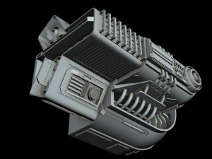 detalhe da nave estelar 3 Modelo 3D