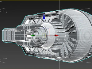 detalhe da nave estelar 3 Modelo 3D