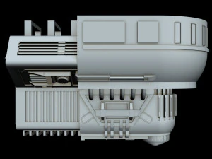 detalhe da nave estelar 3 Modelo 3D
