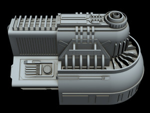 starship detail 3 Model 3D