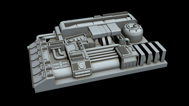 starship detail 4 Modelo 3D .c4d .max .obj .3ds .fbx .stl .blend 