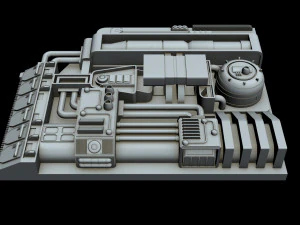 starship detail 4 3D Model