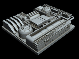 starship detail 4 Modelo 3D