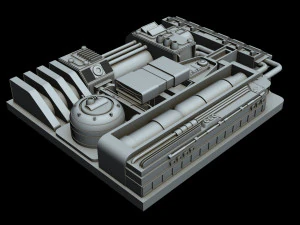 starship detail 4 3D Model