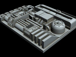 starship detail 4 3D Model