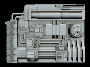 starship detail 4 Modelo 3D