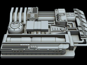 starship detail 4 3D Model