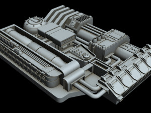 starship detail 4 Modelo 3D