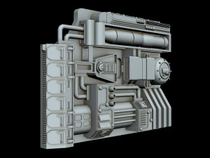 starship detail 4 3D Model