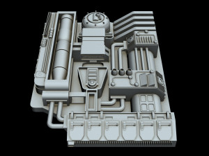starship detail 4 Modelo 3D