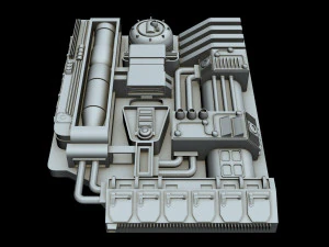 starship detail 4 3D Model