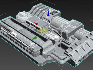 starship detail 4 3D Model