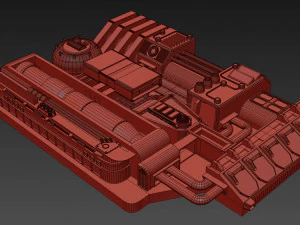 starship detail 4 3D Model