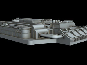 starship detail 4 3D Model