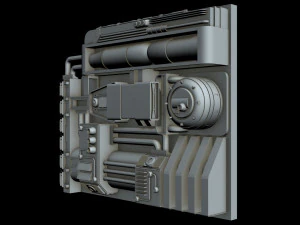 starship detail 4 3D Model
