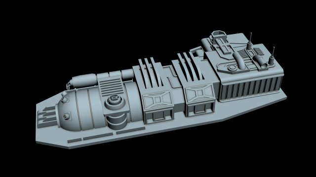 starship detail 5 3D मॉडल .c4d .max .obj .3ds .fbx .stl .blend 