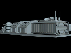 starship detail 5 3D Model