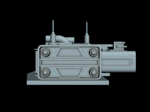 starship detail 5 3D Model