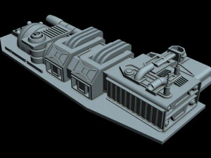 starship detail 5 3D Model