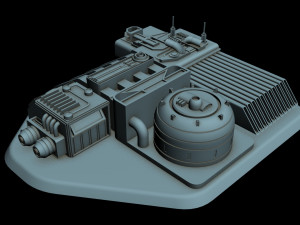 starship detail 6 3D Model