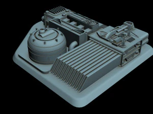 detalhe da nave estelar 6 Modelo 3D