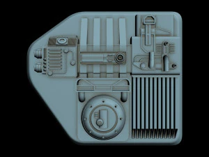 detalhe da nave estelar 6 Modelo 3D