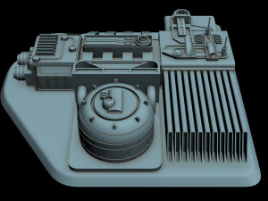 detalhe da nave estelar 6 Modelo 3D