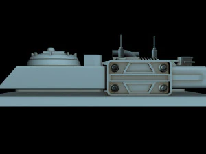 detalhe da nave estelar 6 Modelo 3D