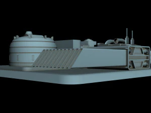 detalhe da nave estelar 6 Modelo 3D