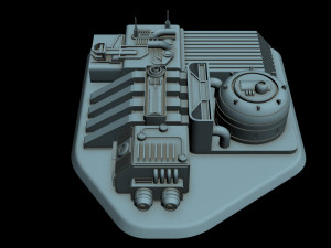 starship detail 6 3D Модель