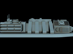 detalhe da nave estelar 6 Modelo 3D