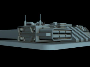 detalhe da nave estelar 6 Modelo 3D