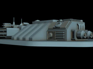 detalhe da nave estelar 6 Modelo 3D