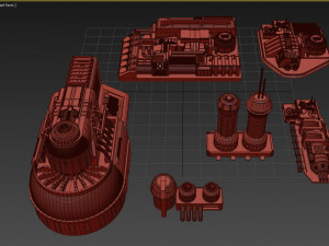 starship detail collection 1 3D Model