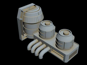 starship detail collection 1 3D Model
