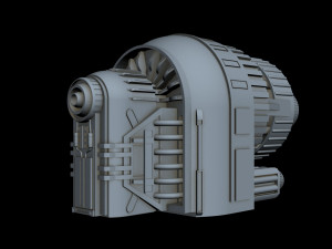 starship detail 7 3D Model
