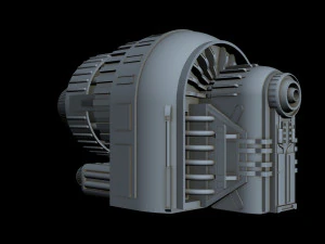 starship detail 7 3D Model