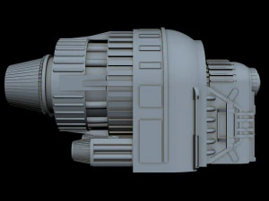 starship detail 7 3D Model