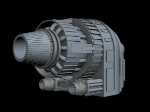 starship detail 7 Modèle 3D