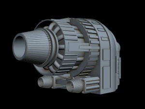 starship detail 7 3D Model