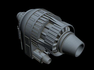 starship detail 7 3D Model