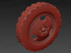 gaz 53 wheels Model 3D
