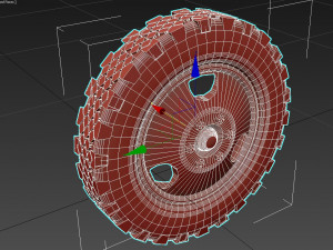 gaz 53 wheels Model 3D