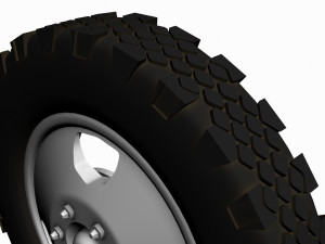 gaz 53 wheels Model 3D