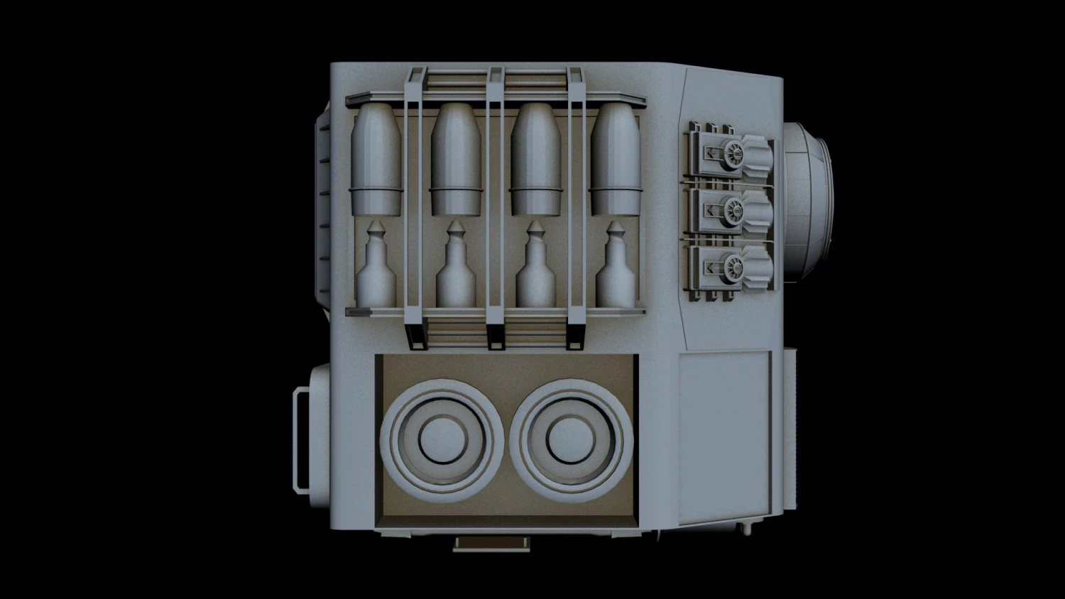 starship detail 8 3D Model .c4d .max .obj .3ds .fbx .stl .blend 