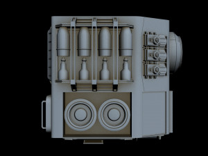 starship detail 8 3D Model